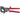 Kabeļu grieznes ar spēka mehānismu D32mm/240mm² Cu + Al, Knipex